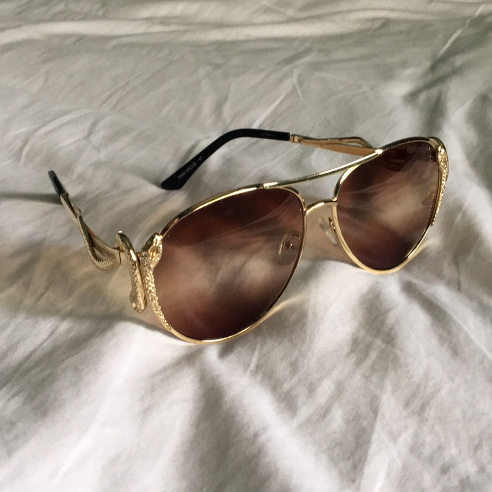 Roberto Cavalli Snake Aviator Sunglasses-Like New